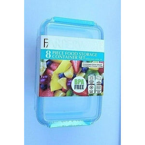 Farberware 8 Piece Food Storage Set BPA Free Microwave and Freezer Safe …